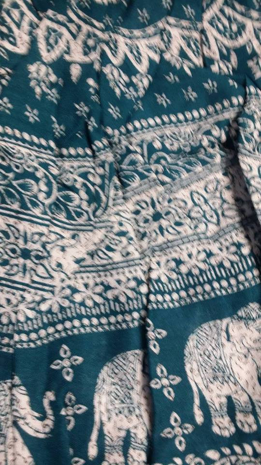 Womens Elephant Jumpsuit Pants - HalfMoonMusic