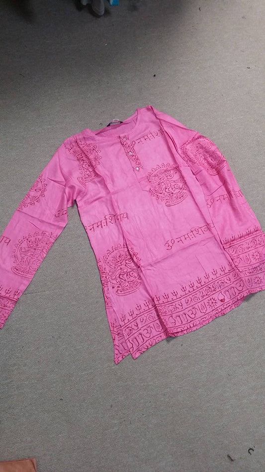 Womens Hare Ram Om Blouse Top - HalfMoonMusic