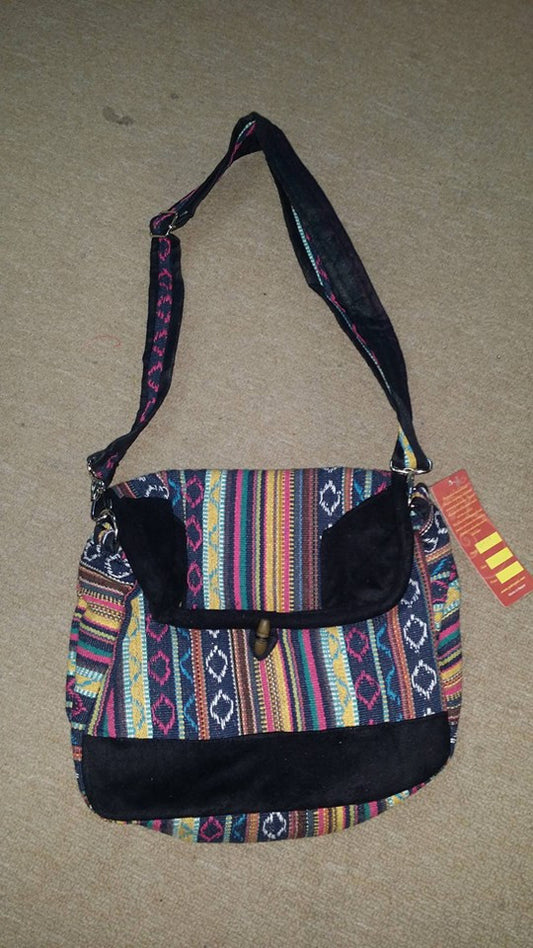 Multi Stripe Adjustable Purse - HalfMoonMusic