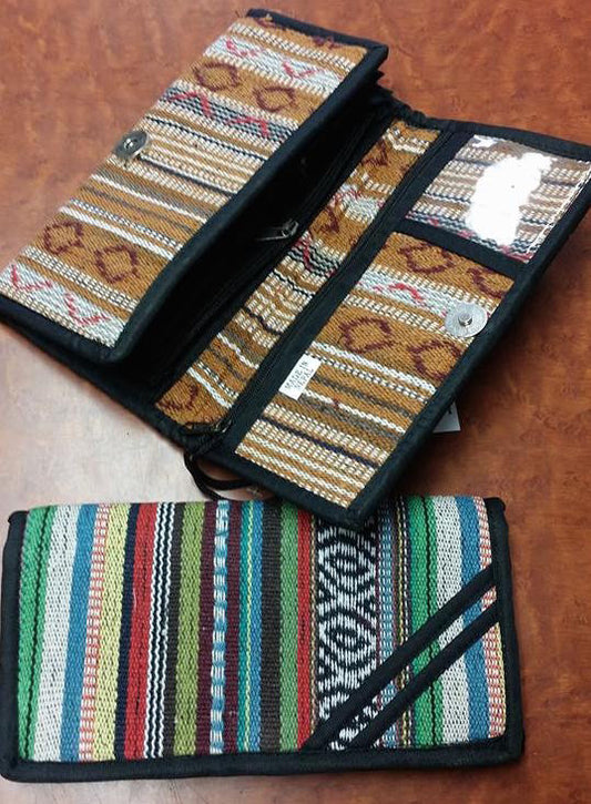 Ladies Gheri Stripe Wallet Purse - HalfMoonMusic