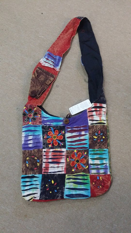 Colorful Patchwork Hobo Bag - HalfMoonMusic