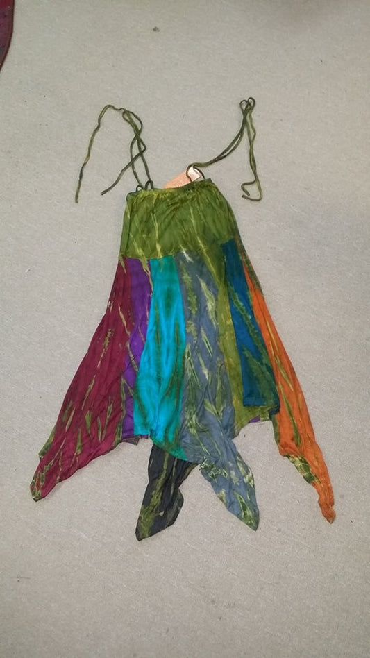 Womens Tie Dye Dress And Skirt - HalfMoonMusic
