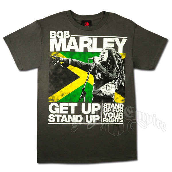 Bob Marley Get Up Stand Up T-Shirt - HalfMoonMusic