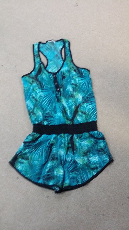 Womens Racerback Romper - HalfMoonMusic