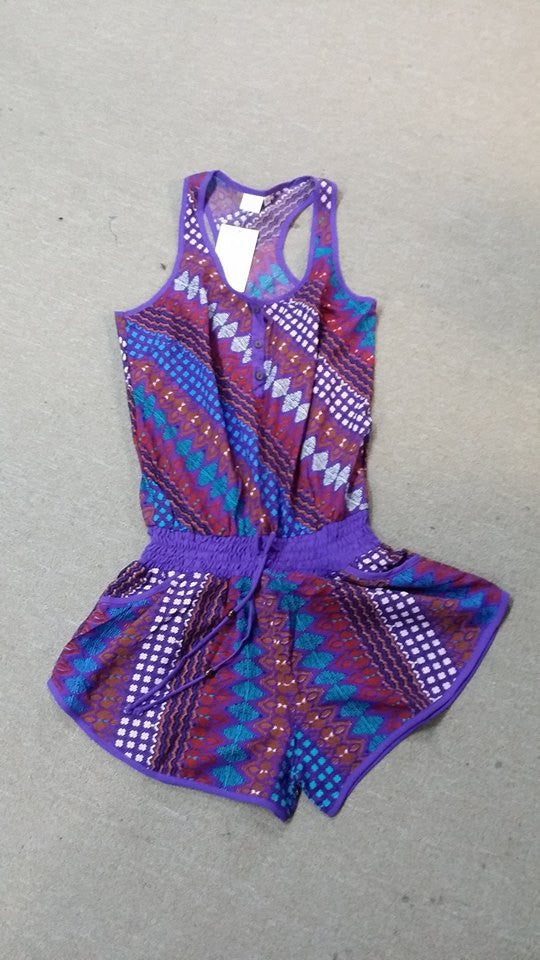 Womens Racerback Romper - HalfMoonMusic