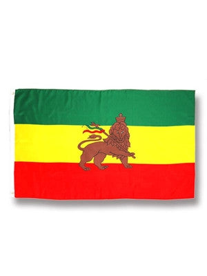Rasta Lion Flag - HalfMoonMusic