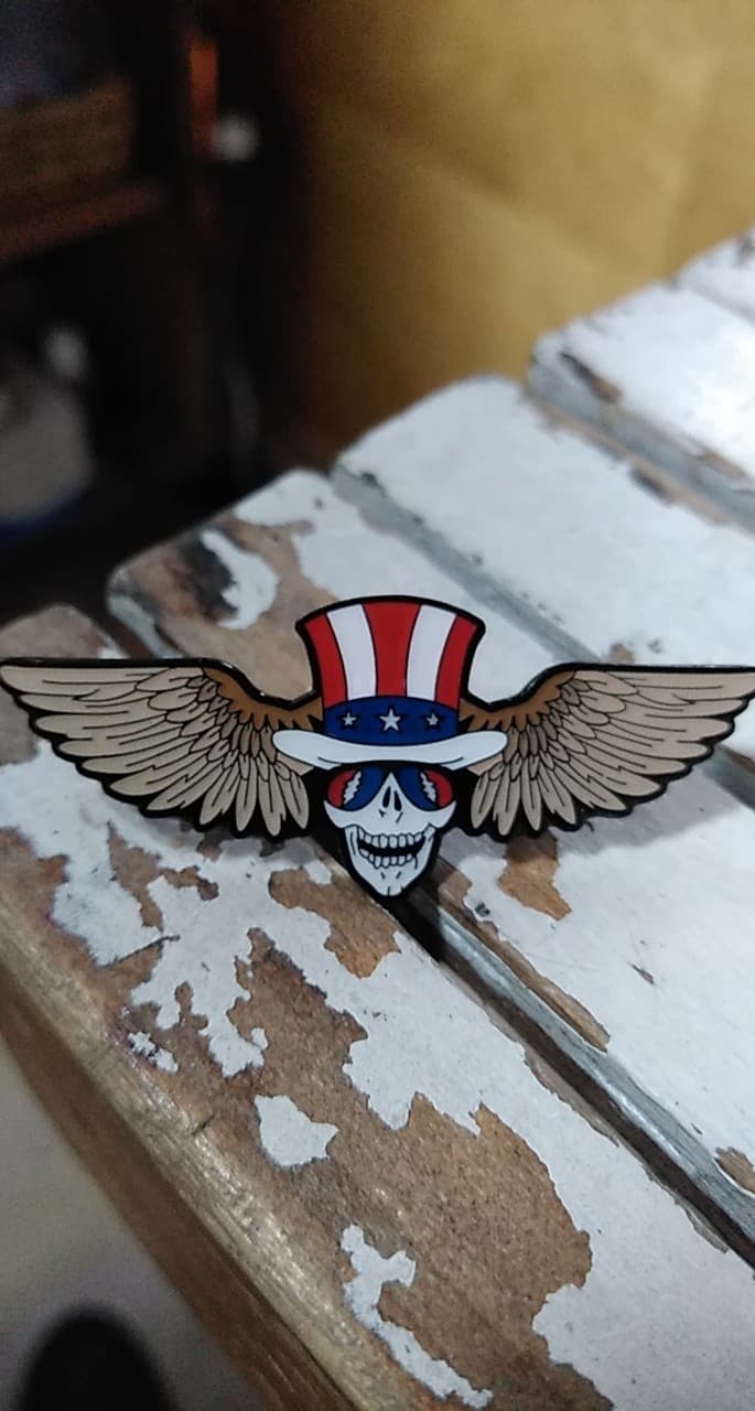 Uncle Sam Wings Hat Pin - HalfMoonMusic