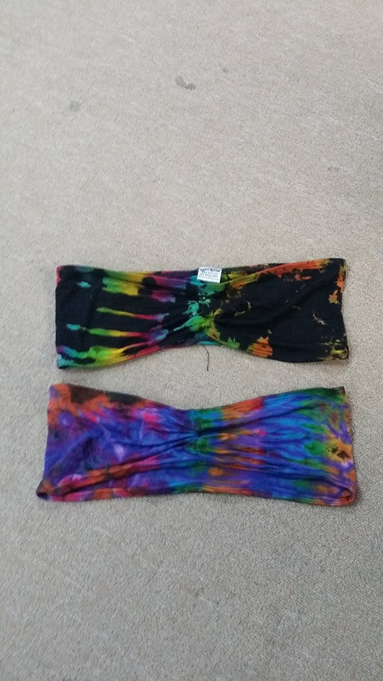 Womens Mudd Mee Tie Dye Bandeau Top - HalfMoonMusic