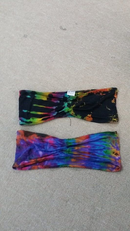Womens Mudd Mee Tie Dye Bandeau Top - HalfMoonMusic