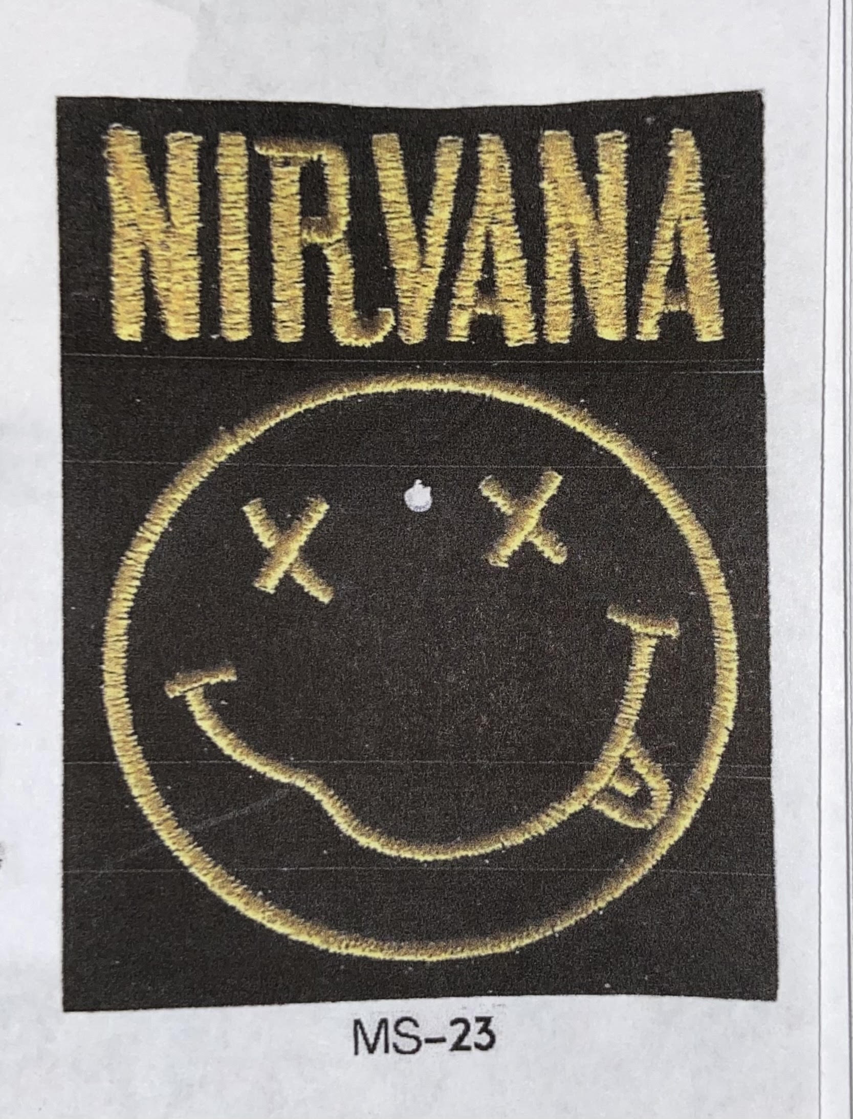 Nirvana Smile Metal Sticker - HalfMoonMusic