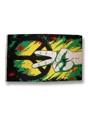 Change is Gonna Come Peace Graffiti Flag - HalfMoonMusic