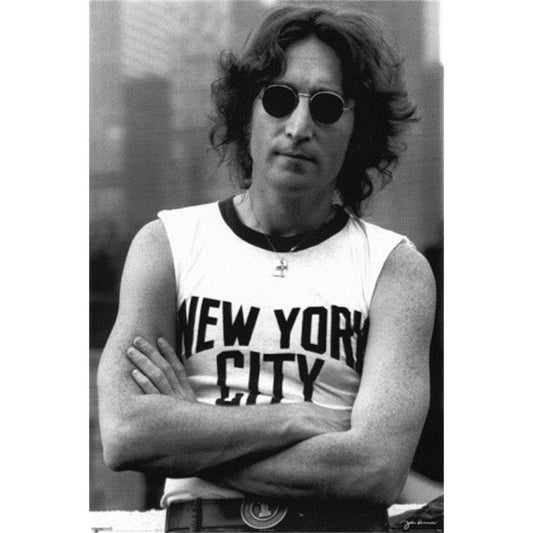 John Lennon New York Poster - HalfMoonMusic
