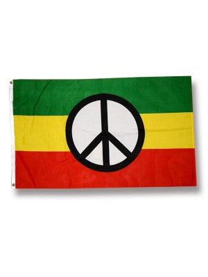 Rasta Peace Flag - HalfMoonMusic