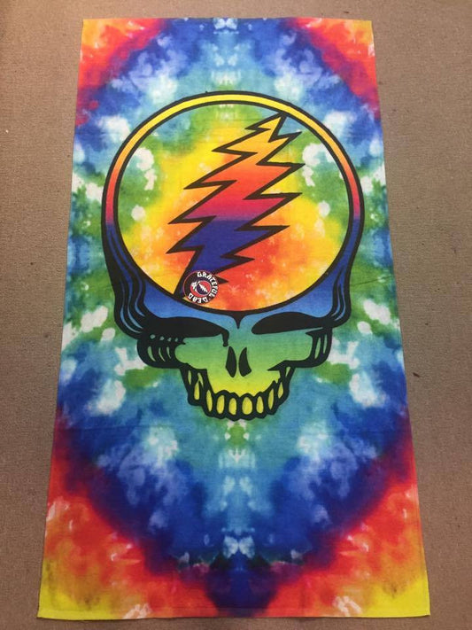 Grateful Dead Tye Dye SYF Towel - HalfMoonMusic