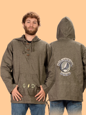 Mens Cotton Grateful Dead GD Letters and SYF Hoodie - HalfMoonMusic