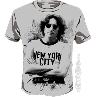 John Lennon New York City T-shirt - HalfMoonMusic