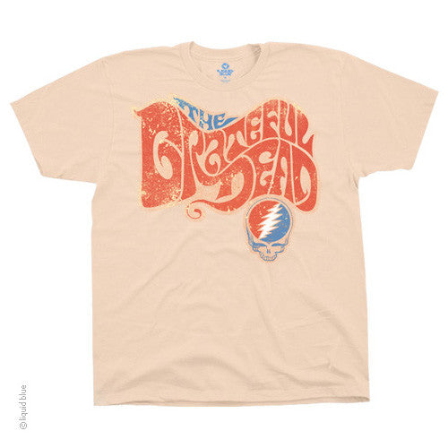 The Grateful Dead Wavy Orange T-shirt - HalfMoonMusic