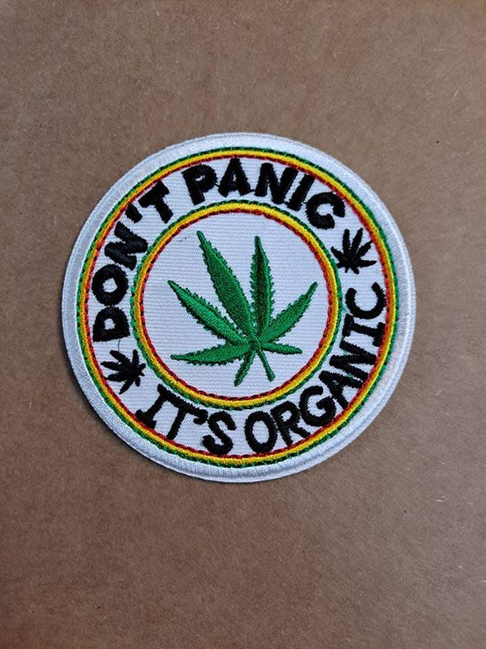 Don't Panic It's Organic Leaf Patch - HalfMoonMusic