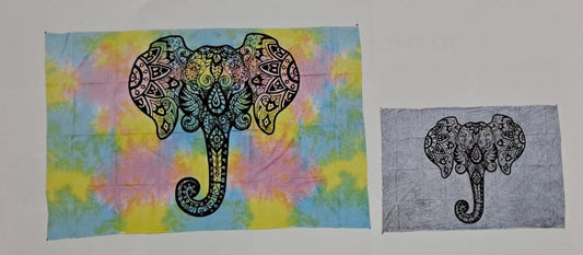 Elephant Head Tapestry - HalfMoonMusic
