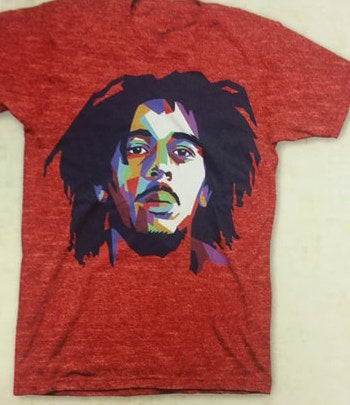 Bob Marley Color Planes T Shirt - HalfMoonMusic