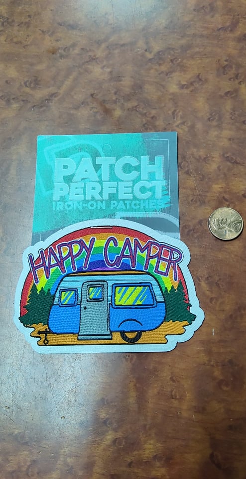 Happy Camper Rainbow Patch - HalfMoonMusic