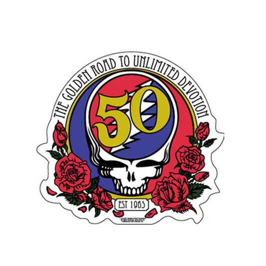 Grateful Dead 50th Devotion Sticker - HalfMoonMusic