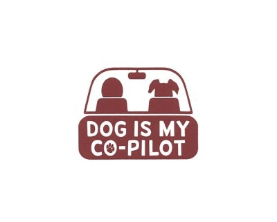 Dog Is My Co-Pilot Sticker - HalfMoonMusic