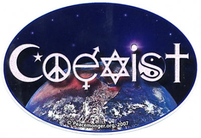 Coexist Earth Sticker - HalfMoonMusic