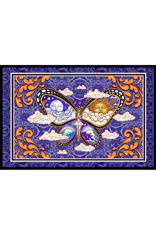 Dan Morris Butterfly Nymph Tapestry - HalfMoonMusic