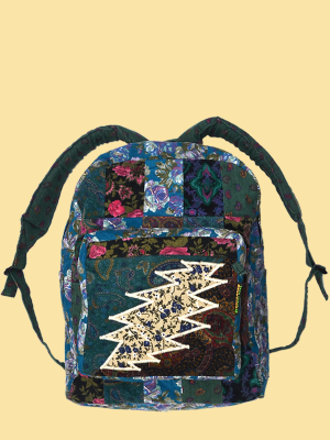 Grateful Dead Recycled Lightning Bolt Floral Backpack - HalfMoonMusic