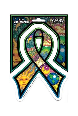 Dan Morris Earth Day Ribbon Sticker - HalfMoonMusic
