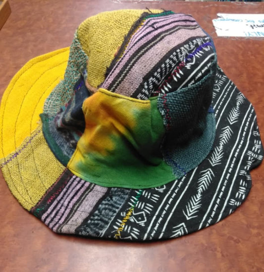 Assorted Pattern Hemp Hat - HalfMoonMusic