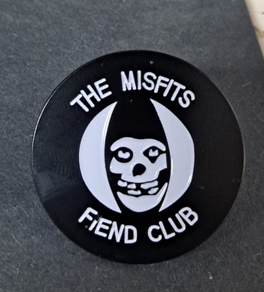The Misfits Fiend Club Skull Hat Pin - HalfMoonMusic