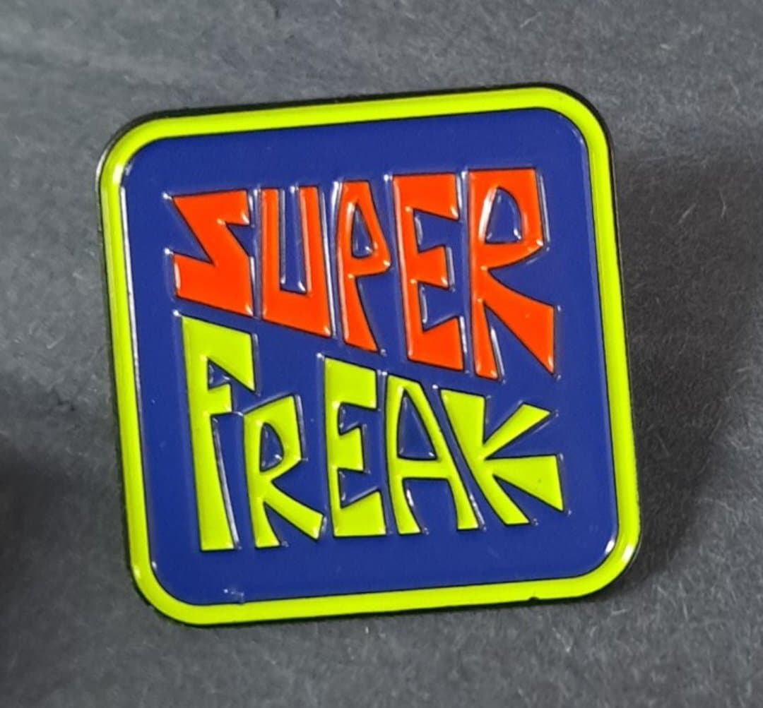 Super Freak Retro Hat Pin - HalfMoonMusic