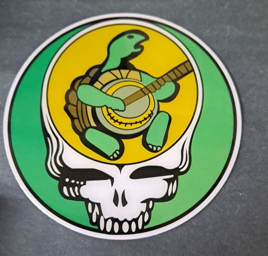 Grateful Dead Steal Your Face Terrapin Turtle Metal Sticker - HalfMoonMusic