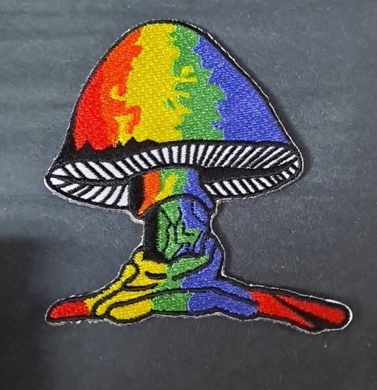 Rainbow Melting Mushroom Patch - HalfMoonMusic