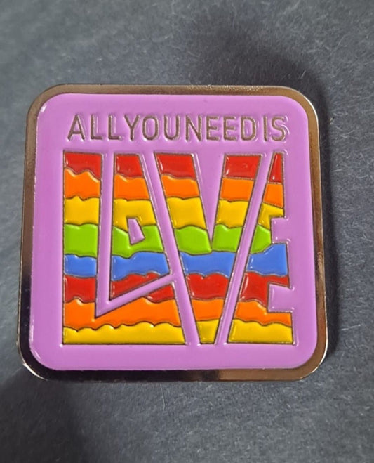 All You Need Is Love Hat Pin - HalfMoonMusic