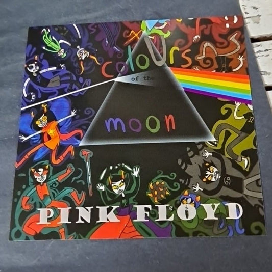 Pink Floyd Dark Side Of The Moon Colours Homestuck Sticker - HalfMoonMusic