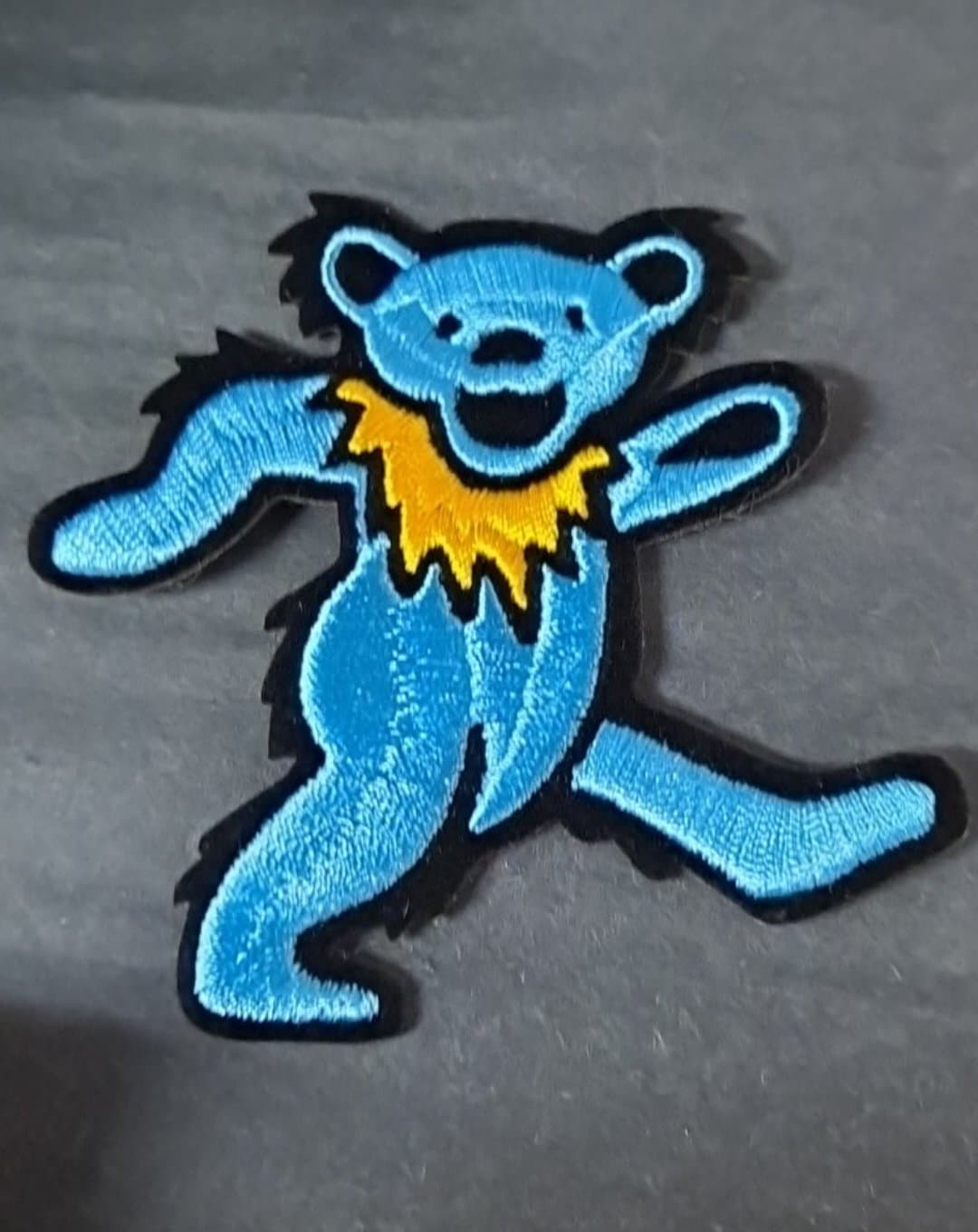 Grateful Dead Single Dancing Bear Patch - HalfMoonMusic Grateful Dead Single Dancing Bear Patch - HalfMoonMusic