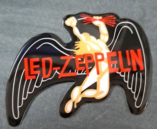 Led Zeppelin Icarus Angel Metal Sticker - HalfMoonMusic