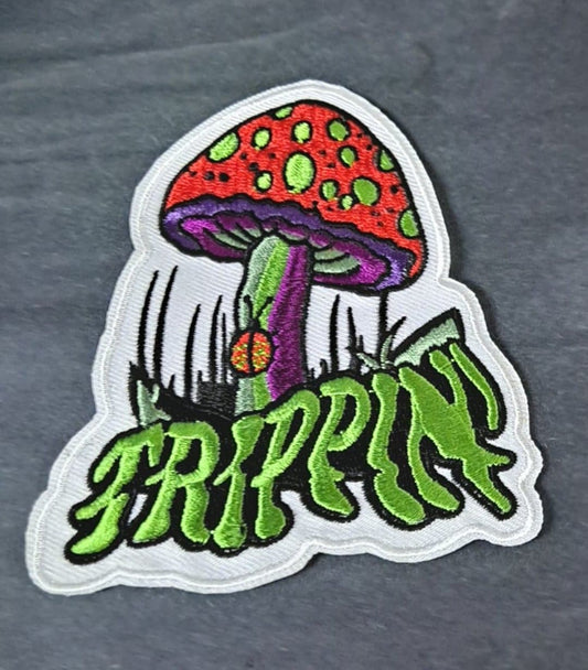 Trippin' Mushroom Ladybug Patch - HalfMoonMusic