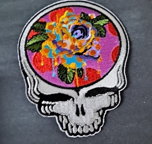 Grateful Dead Steal Your Face Melting Flower Patch - HalfMoonMusic