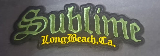 Sublime Long Beach Green Logo Patch - HalfMoonMusic
