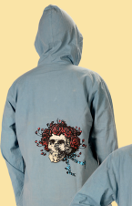 Men's Grateful Dead Cotton Skull and Roses Hoodie - HalfMoonMusic