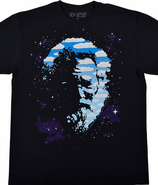 Mens Cosmic Jerry Garcia Face T-shirt - HalfMoonMusic