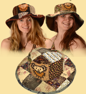 Grateful Dead Bear Recycled Cord Bucket Hat - HalfMoonMusic