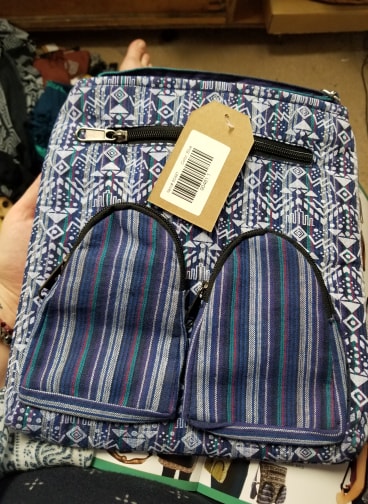 Double Pocket Crossbody Bag - HalfMoonMusic