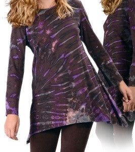 Electric Lady Cotton Ladies Hooded Tunic - HalfMoonMusic