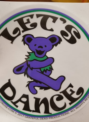 Let's Dance Dancing Bear Sticker - HalfMoonMusic