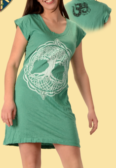 Celtic Tree Of Life Cap Sleeve Dress - HalfMoonMusic